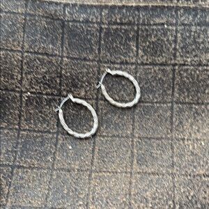 Silver Classic Hoop Earrings with Polished Finish
Box 2